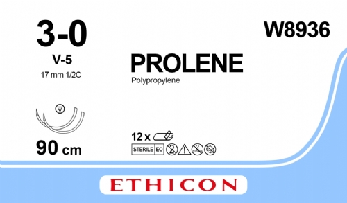 PROLENE Polypropylene Suture<br/>Size: PROLENE<br/>Colour: 3-0<br/>Style: non cutting