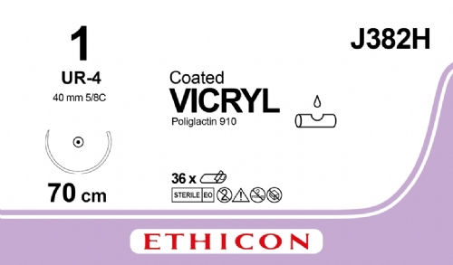 COATED VICRYL (polyglactin 910) Suture<br/>Size: VICRYL<br/>Colour: 1<br/>Style: non cutting