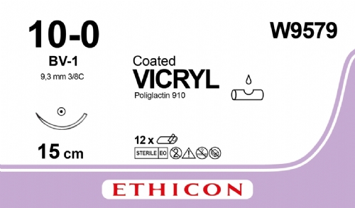 COATED VICRYL (polyglactin 910) Suture<br/>Size: VICRYL<br/>Colour: 10-0<br/>Style: non cutting