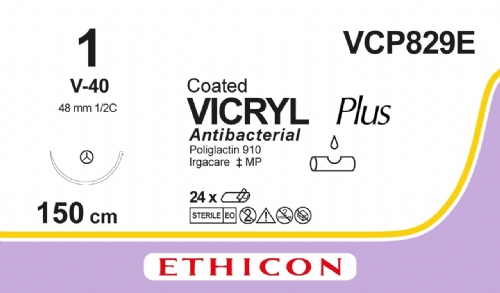 COATED VICRYL Plus Antibacterial (polyglactin 910) Suture<br/>Size: VICRYL PLUS<br/>Colour: 1<br/>Style: non cutting