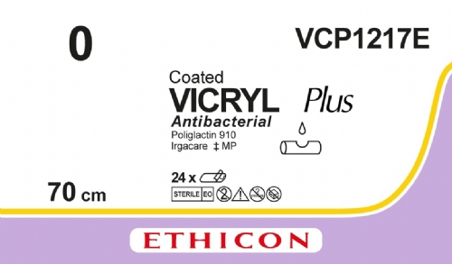 COATED VICRYL Plus Antibacterial (polyglactin 910) Suture<br/>Size: VICRYL PLUS<br/>Colour: 0<br/>Style: NA