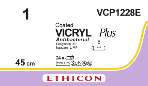 COATED VICRYL Plus Antibacterial (polyglactin 910) Suture<br/>Size: VICRYL PLUS<br/>Colour: 1<br/>Style: NA<br/>Size: VICRYL PLUS<br/>Colour: 1<br/>Style: NA