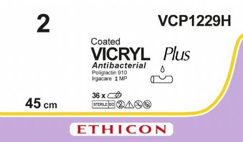 COATED VICRYL Plus Antibacterial (polyglactin 910) Suture<br/>Size: VICRYL PLUS<br/>Colour: 2<br/>Style: NA