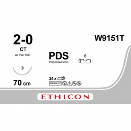 PDS II (polydioxanone) Suture<br/>Size: PDS PLUS<br/>Colour: 2-0<br/>Style: non cutting<br/>Size: PDS PLUS<br/>Colour: 2-0<br/>Style: non cutting