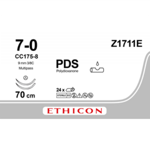 PDS II (polydioxanone) Suture<br/>Size: PDS<br/>Colour: 7-0<br/>Style: non cutting