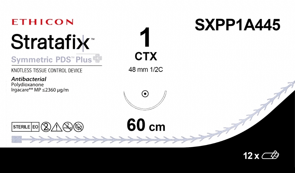 STRATAFIX Symmetric PDS Plus Suture<br/>Size: STRATAFIX SYMMETRIC<br/>Colour: 1<br/>Style: non cutting