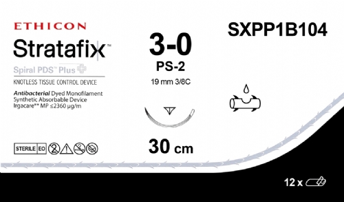 STRATAFIX Spiral PDS Plus Suture<br/>Size: STRATAFIX Spiral PDS Plus<br/>Colour: 3-0<br/>Style: cutting