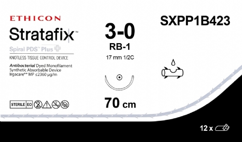 STRATAFIX Spiral PDS Plus Suture<br/>Size: STRATAFIX Spiral PDS Plus<br/>Colour: 3-0<br/>Style: non cutting