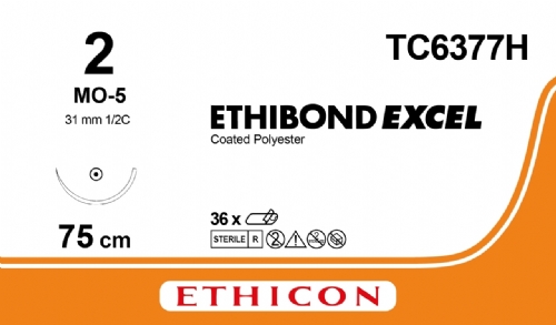 ETHIBOND EXCEL® Polyester Suture<br/>Size: ETHIBOND EXCEL<br/>Colour: 2<br/>Style: non cutting