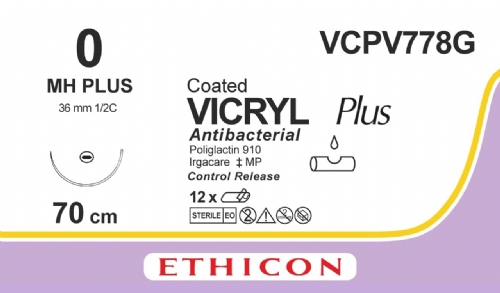 VICRYL Plus Antibacterial<br/>Size: VICRYL PLUS<br/>Colour: 0<br/>Style: non cutting
