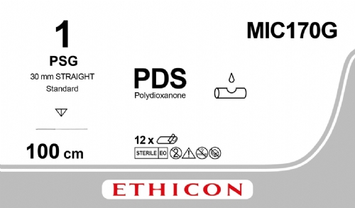 PDS II (polydioxanone) Suture<br/>Size: PDS<br/>Colour: 1<br/>Style: cutting
