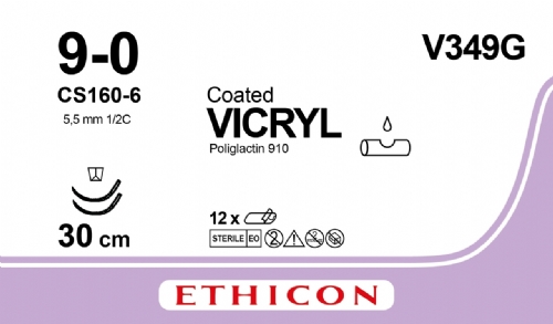 VCL CT BRD VIO 30CM M0.3<br/>Size: VICRYL<br/>Colour: 9-0<br/>Style: cutting