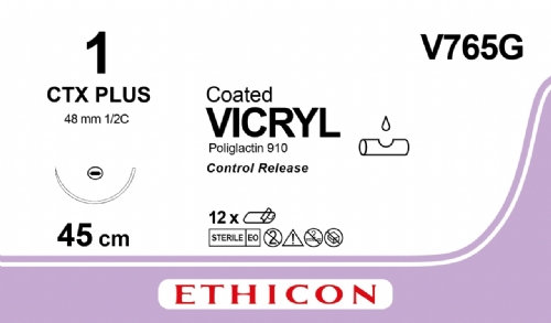 COATED VICRYL (polyglactin 910) Suture<br/>Size: VICRYL<br/>Colour: 1<br/>Style: non cutting