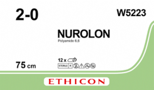 NUROLON NYLON SUTURE BOX of 12 - SALE