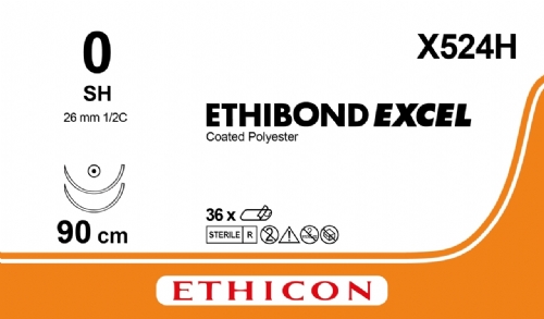 ETHIBOND EXCEL® Polyester Suture<br/>Size: ETHIBOND EXCEL<br/>Colour: 0<br/>Style: non cutting