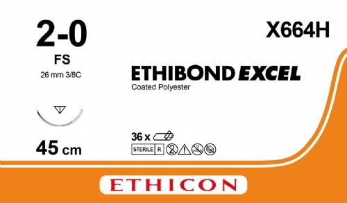 ETHIBOND EXCEL® Polyester Suture<br/>Size: ETHIBOND EXCEL<br/>Colour: 2-0<br/>Style: cutting