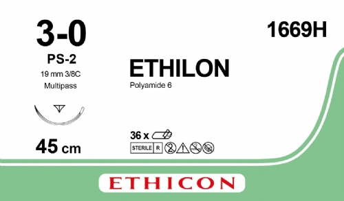 ETHILON Nylon Suture<br/>Size: ETHILON<br/>Colour: 3-0<br/>Style: cutting