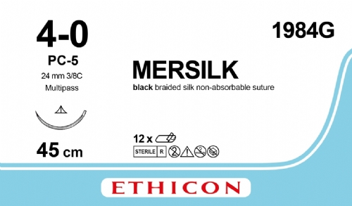 MERSILK SUTURE<br/>Size: SILK<br/>Colour: 4-0<br/>Style: cutting