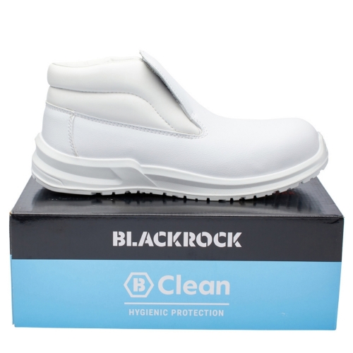 Blackrock White Slip-On Hygiene Safety Boot with Steel Toe Cap