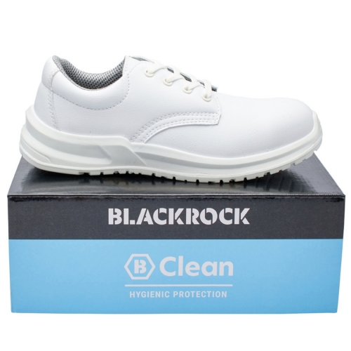 Blackrock S2 SRC White Lace-Up Hygiene Safety Shoe with Steel Toe Cap