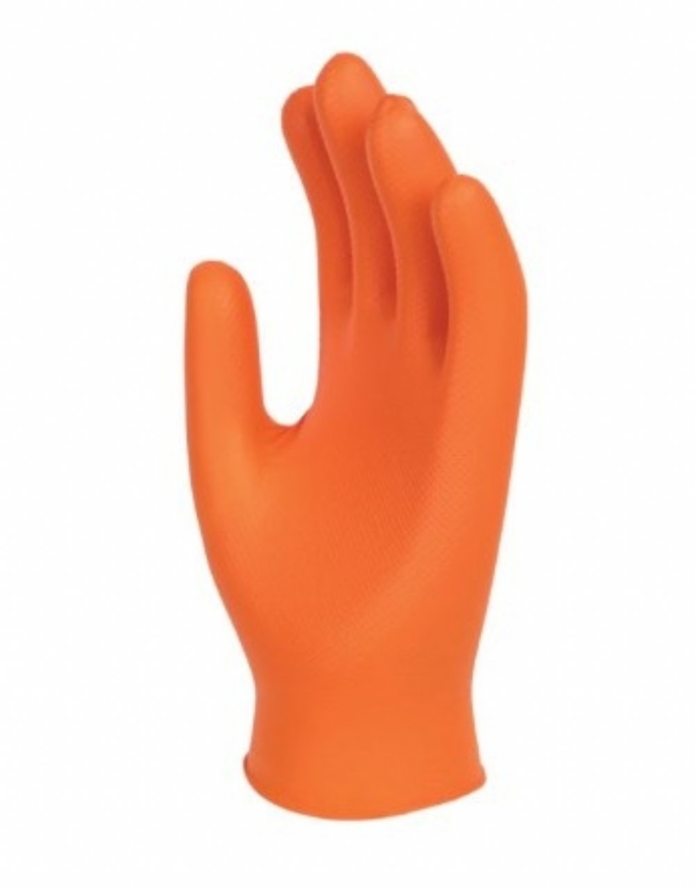 Polyco Healthline GL201 Finite Orange Grip Nitrile Powder-Free Disposable Gloves – High-Visibility Industrial PPE