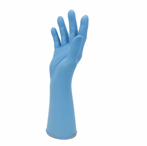 Polyco Healthline Bodyguards GL891 Blue Long Cuff Powder-Free Nitrile Exam Gloves – Latex Free Medical PPE