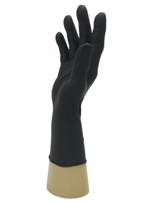 Polyco Healthline Bodyguards GL896 Black Nitrile Powder-Free Disposable Gloves – Latex Free Industrial PPE