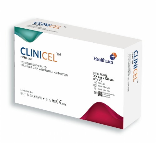 Q-close CLINICEL Fibril Fibrillar ORC Haemostat – 2.5 cm × 5.1 cm – Absorbable Topical Surgical Dressing (Box of 6)