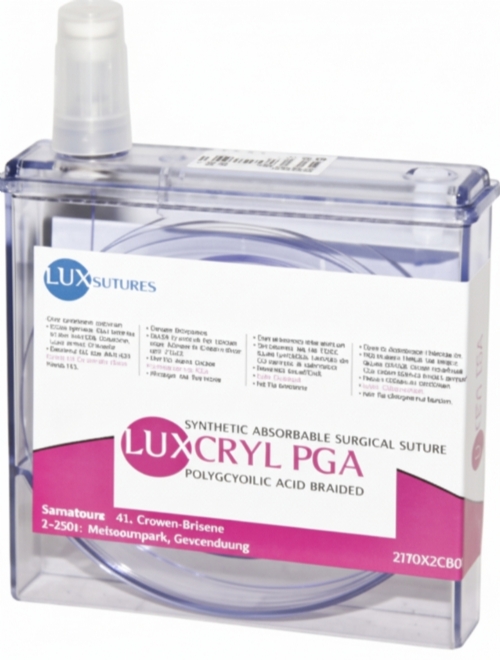 LuxSutures LUXCRYL 910 Absorbable Veterinary Surgical Suture – USP 4/0 – Violet – Polyglactin 910 Braided (1 pc)