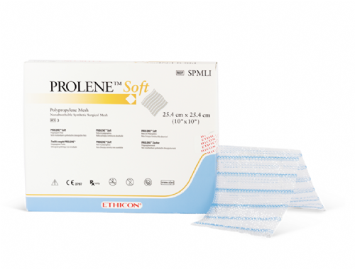 Ethicon PROLENE Soft Polypropylene Flat Mesh Non-Absorbable Surgical Hernia Repair Mesh – 35.6 cm × 30 cm – Rectangle – Macroporous Polypropylene – SPMXXL (Box of 3)