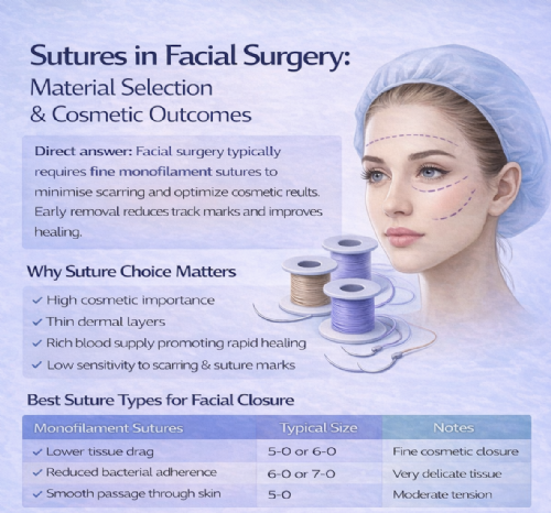 Best Sutures for Facial Surgery | Cosmetic Closure Guide