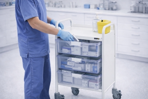 Vista 50 Trolley 3 Double depth Trays