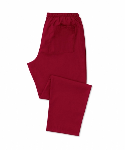 Burgundy Scrub Trousers 100% Cotton<br/>Size: 4XLarge