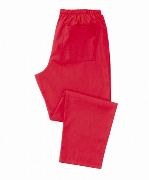Red Scrub Trousers 100% Cotton<br/>Size: Small
