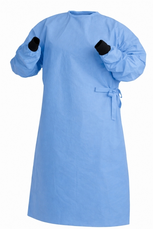 Reusable Surgical Gown - 100% Cotton - Sky Blue