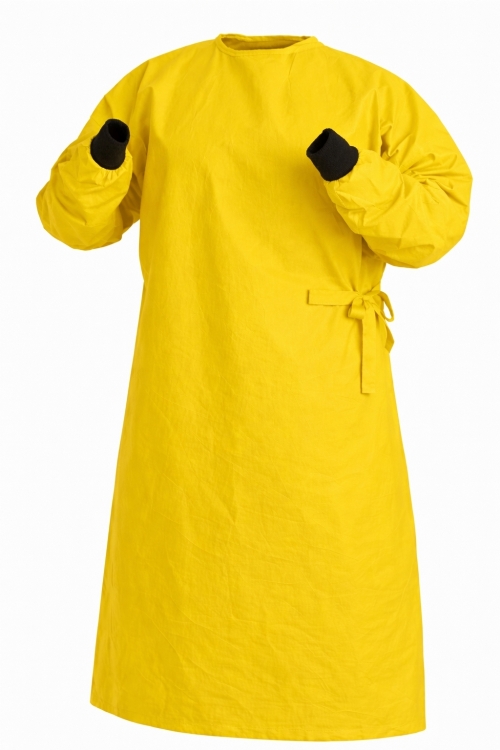 Reusable Surgical Gown - 100% Cotton - Yellow