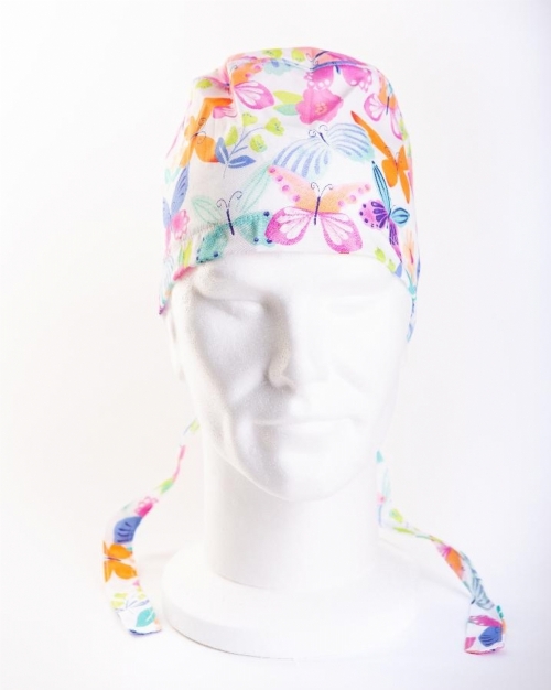 Beautiful Butterflies Surgeons Hat 100% Cotton