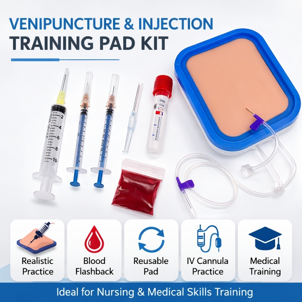 Simulated Skin IV Injection & Venipuncture Training Pad – Phlebotomy Practice Model